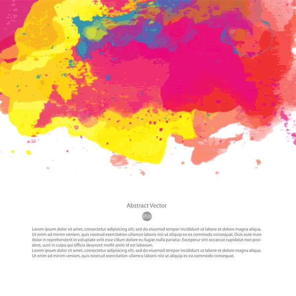 Fundo aquarela colorido brilhante —  Vetores de Stock