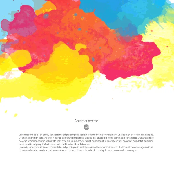 Fundo aquarela colorido brilhante —  Vetores de Stock
