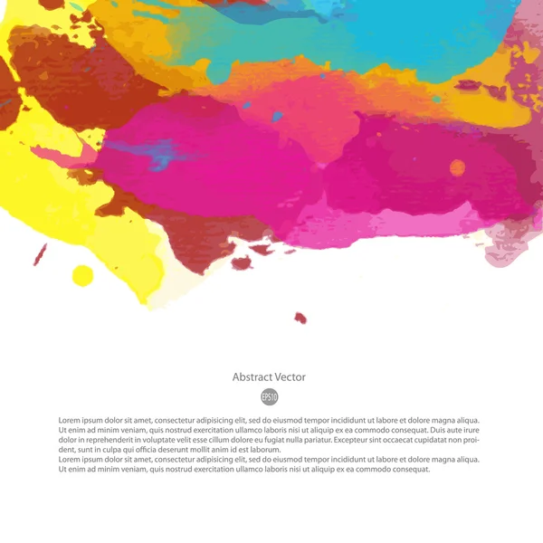 Fundo aquarela colorido brilhante — Vetor de Stock