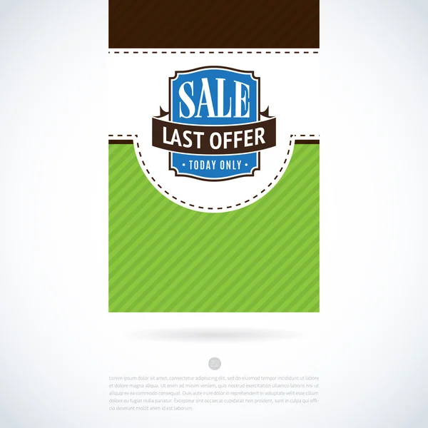 Sale price label design — Stock Vector