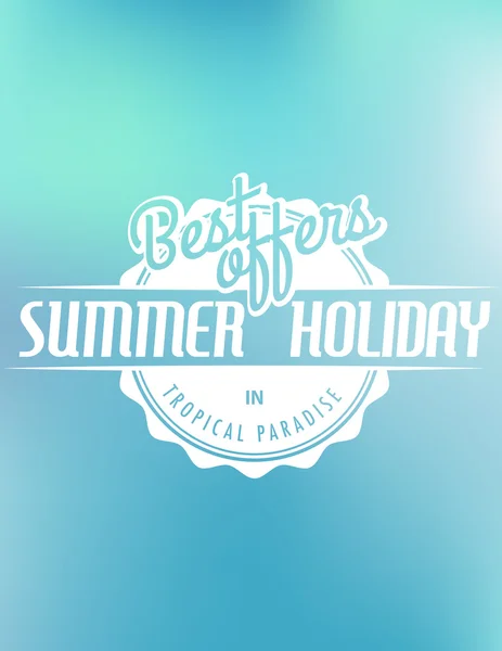 Vector summer background. Hello Summer vector illustration. — Stock Vector