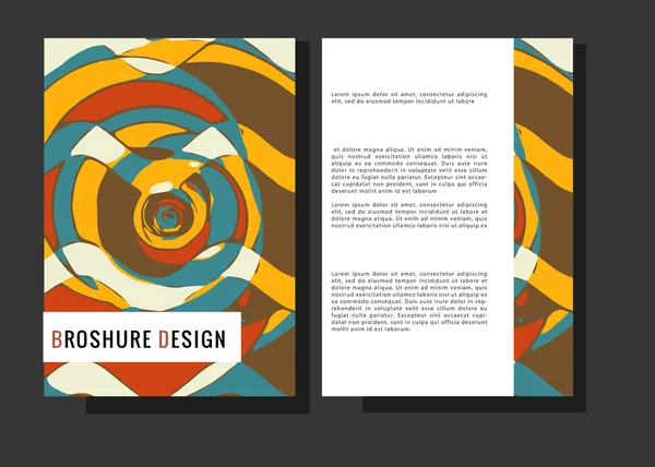 Brochure d'entreprise ou poster design — Image vectorielle
