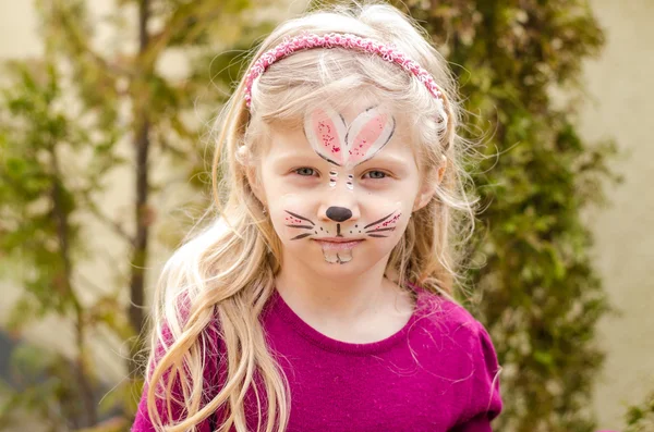 Child with face painting — Stock Photo, Image