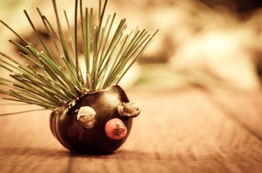 kestane gelen yaratıcı kirpi