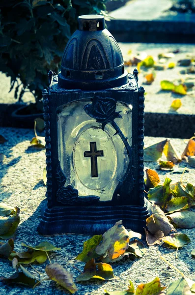 Lantern with cross — Stock Photo, Image