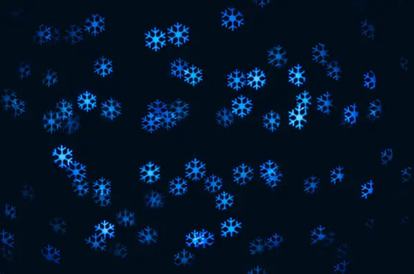 Blue Winter Neutral Circles Black Background — Stock Photo, Image