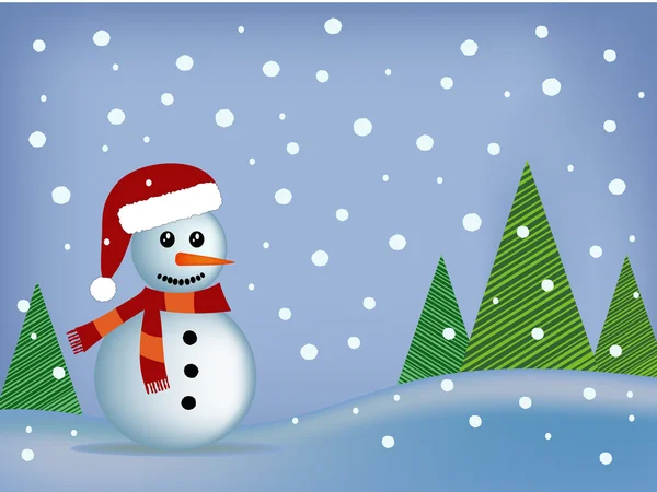 Illustration de Noël d'hiver — Image vectorielle