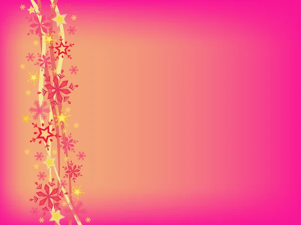 Pink hristmas background — Stock Vector