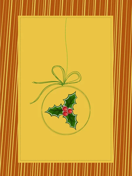 Ilustração de Natal amarelo —  Vetores de Stock