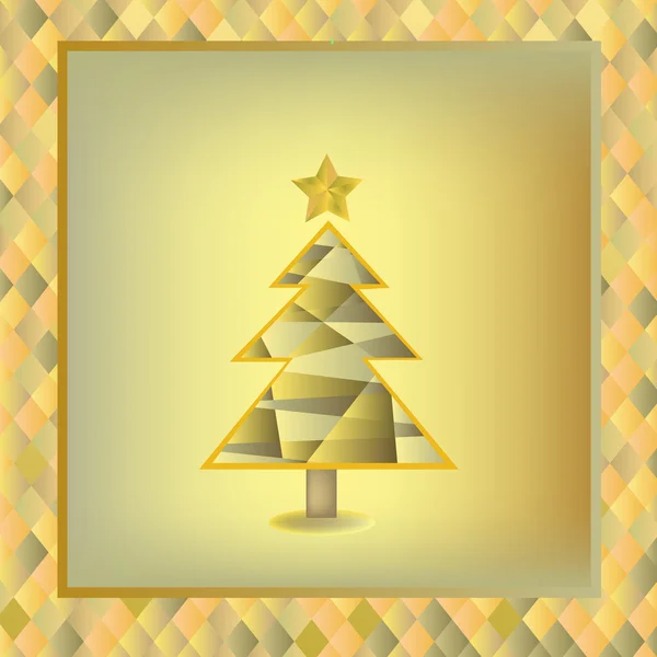 Modern Noel ağacı — Stok Vektör