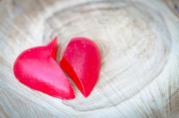 Corazón roto. — Foto de Stock