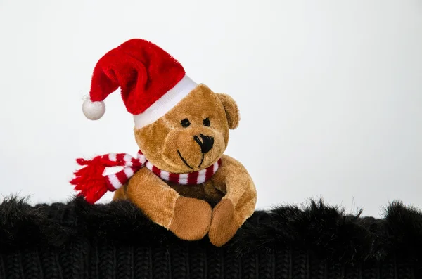 Urso de pelúcia de Natal — Fotografia de Stock