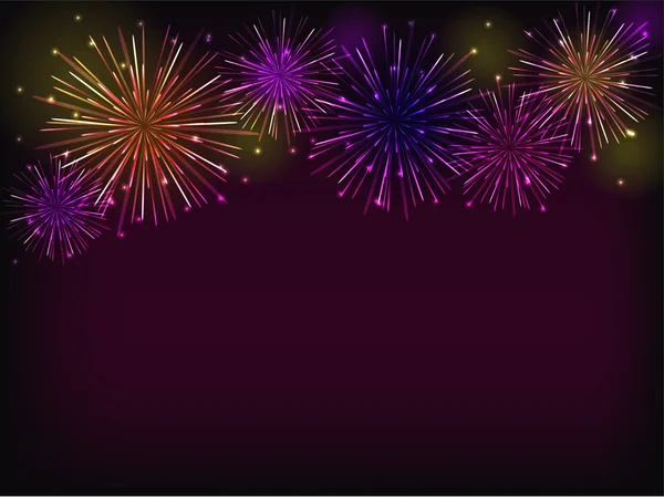 Purple fireworks — Stock Photo, Image