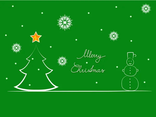 Tarjeta de felicitación de Navidad — Vector de stock