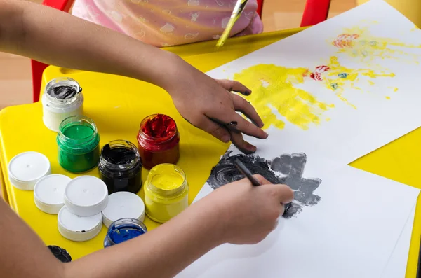 Colores y mano — Foto de Stock