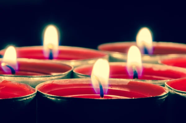 Candele accese — Foto Stock