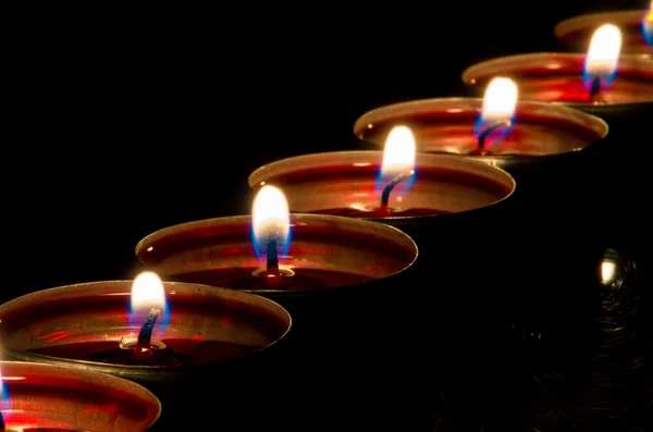 Candele accese — Foto Stock