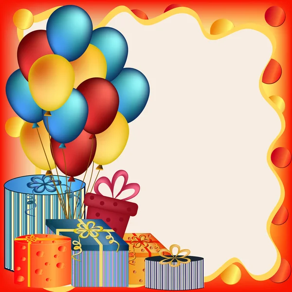 Happy birthday greeting card — Stock Vector