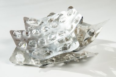 izole boş hapları blister