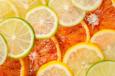 portakal, limon, limon dilimleri