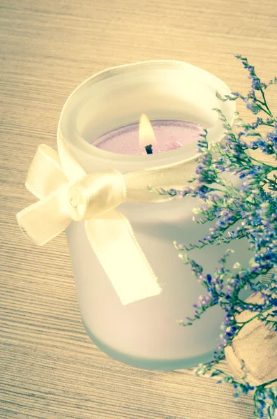 Levander candle — Stock Photo, Image