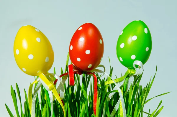 Coloridos huevos de Pascua — Foto de Stock