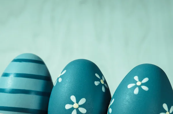 青いイースター卵の装飾 — ストック写真