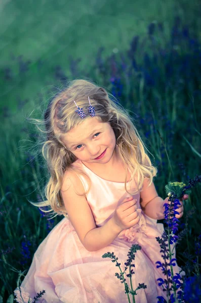 Adorable little blond child — Stock Photo, Image