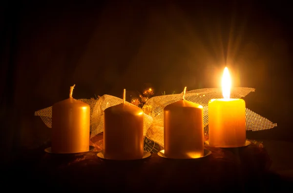 Burning candle — Stock Photo, Image