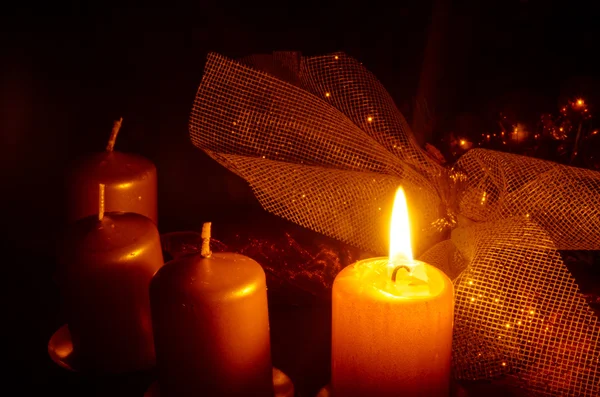 Адвентная свеча — стоковое фото