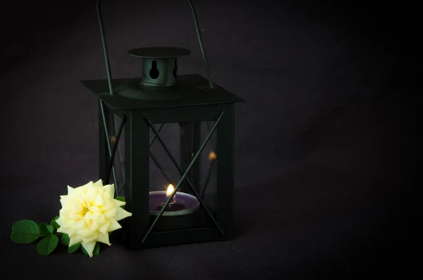 Black lantern — Stock Photo, Image