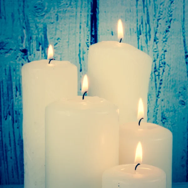 Flamme bougies décoration — Photo