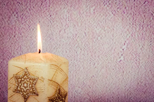 Burning candle — Stock Photo, Image