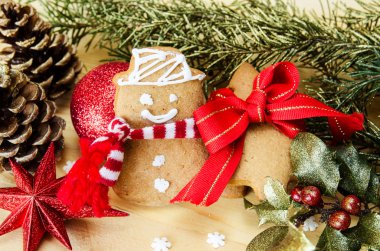 Kırmızı christmas dekorasyon