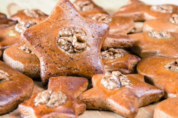 Christmas homemade gingerbread pastry — Stock Photo, Image