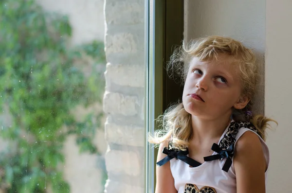 Bored little girl — Stock Photo, Image