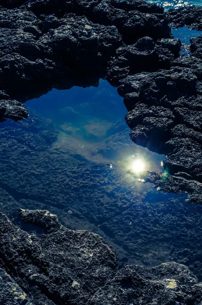 Solen i vatten — Stockfoto