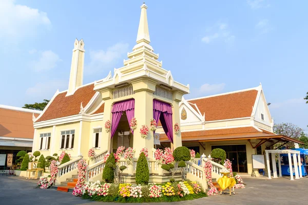 Bangkok Thailand Februar 2015 Uraltes Buddhistisches Krematorium Wat Prayoon Beerdigungstag — Stockfoto