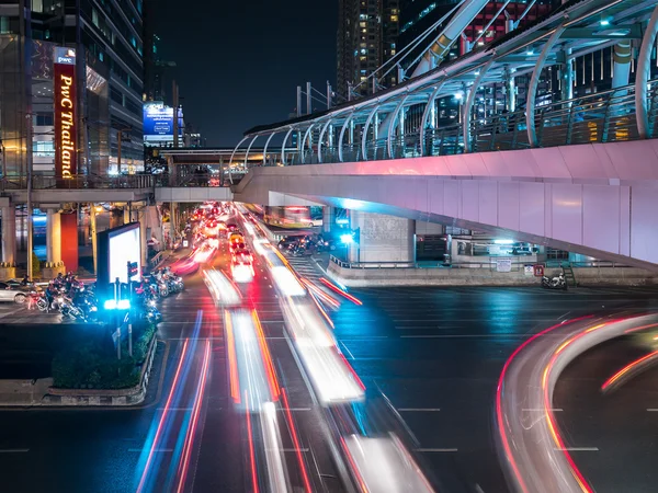 Bangkok Thailand January 2016 Sky Walker Center Connected Electric Train — Stock Photo, Image