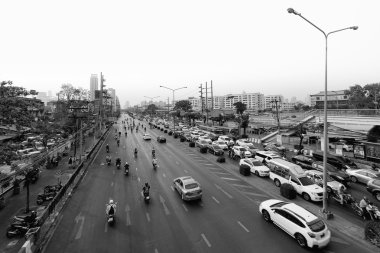 Akşam trafiğinde Bangkok