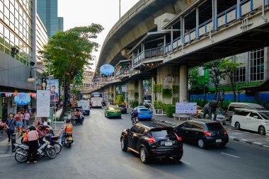 Bangkok Songkran Festivali Silom 2016 hazırlanması