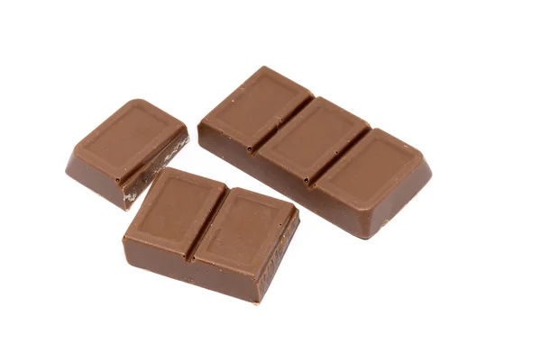 Chocolate bars isolated — Stock Photo, Image