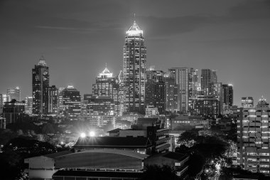 Bangkok gece cityscape