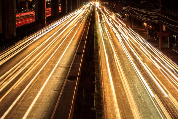 Nighttime highway — Stock Photo, Image