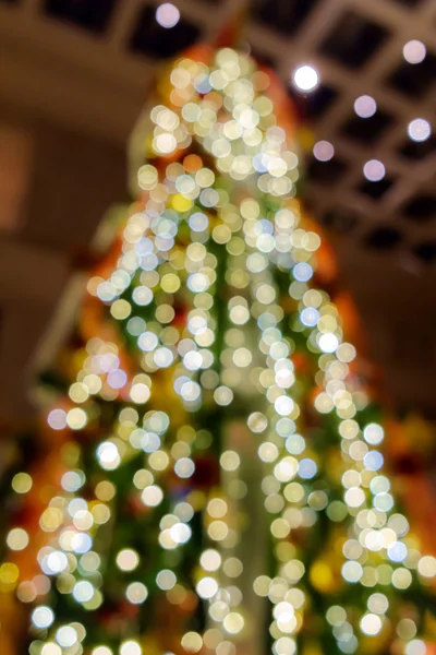 Bokeh de árbol de luz de Navidad —  Fotos de Stock