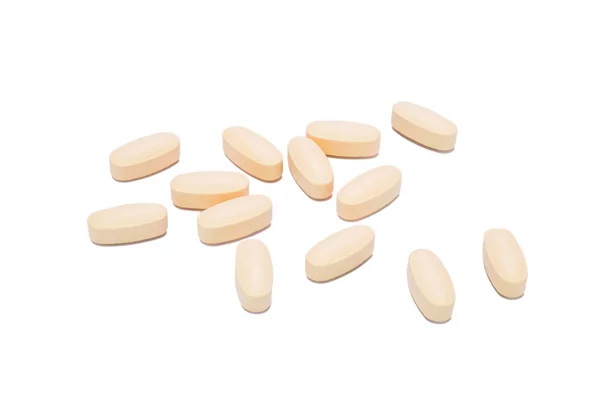 Yığın portakal yuvarlak tıp tablet hap