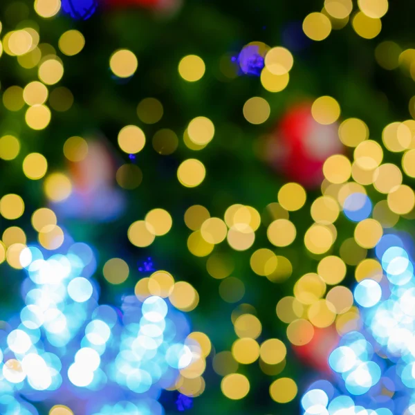 Bokeh drzewa światło Boże Narodzenie — Zdjęcie stockowe