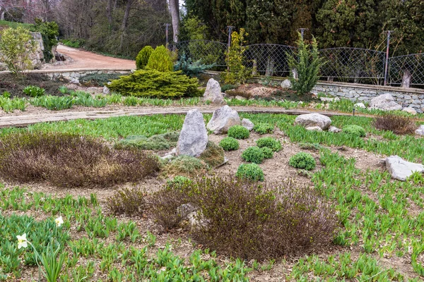 Crimea Bolshaya Yalta Nikitsky Botanical Garden April 2021 — Foto de Stock