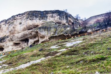 Crimea. Chufut-kale, Bakhchisarai, Assumption Monastery, April 2021