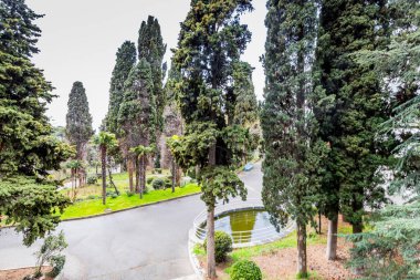 Crimea, greater Yalta, Mishor, Koreiz, health resort Dulber, April 2021